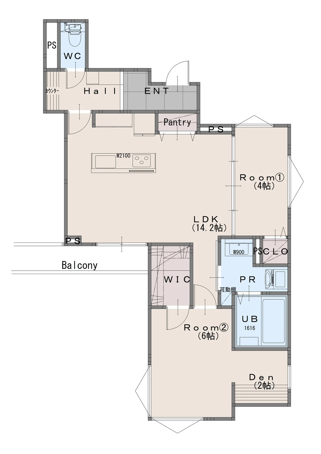 A PLAN の間取り図